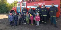 11 октября 2022 года учреждение дошкольного образования посетили сотрудники пожарной службы